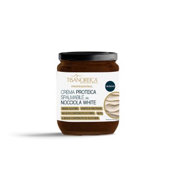 Crema Proteica Spalmabile al gusto di Nocciola White Tisanoreica Professional (300g)