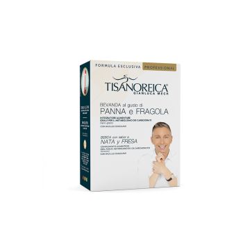 Bevanda al gusto di Panna e Fragola Tisanoreica Professional (4 PAT x 27g)