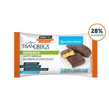 Merenda gusto vaniglia ricoperta di cioccolato - High Pro (10x43g)