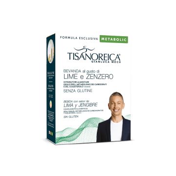 Bevanda al gusto di Lime e Zenzero Tisanoreica Metabolic (4 PAT x 27g)